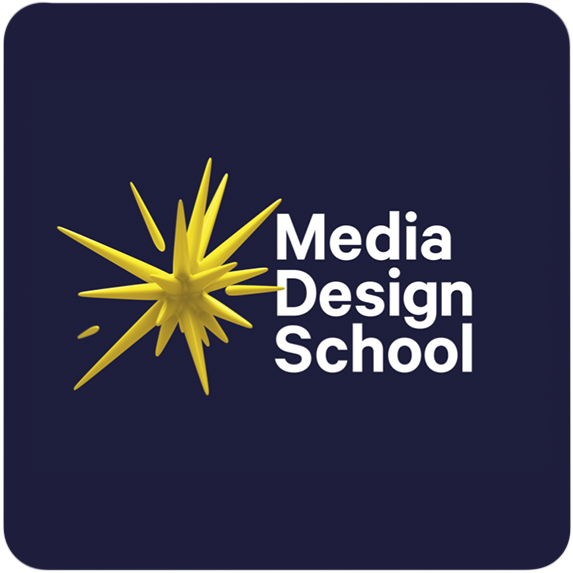 media design school logo