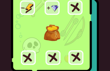 Front of the card - Gold pouch