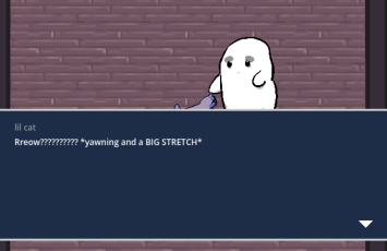 Dialogue between cat and ghost