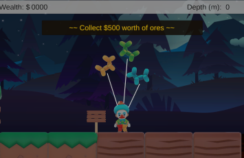 Short onboarding at game start