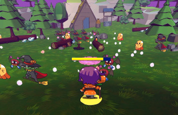 Gameplay 1 showing the enemies